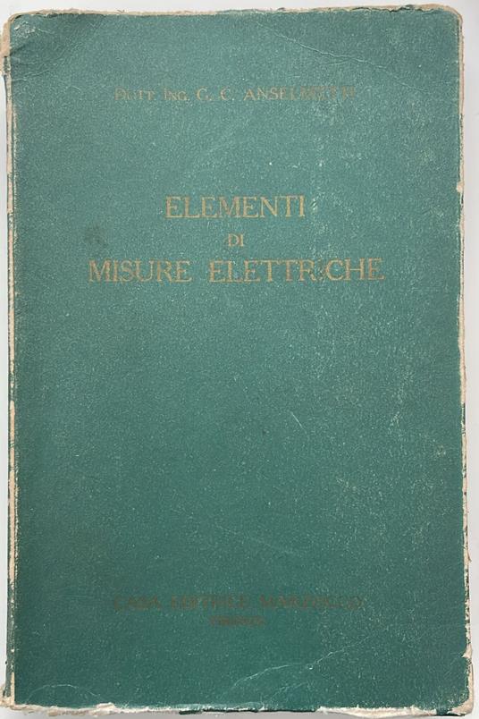 Elementi di misure elettriche - copertina