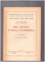 Del Giuoco e della Scommessa Libro Quarto Delle Obbligazioni Art. 1933-1935