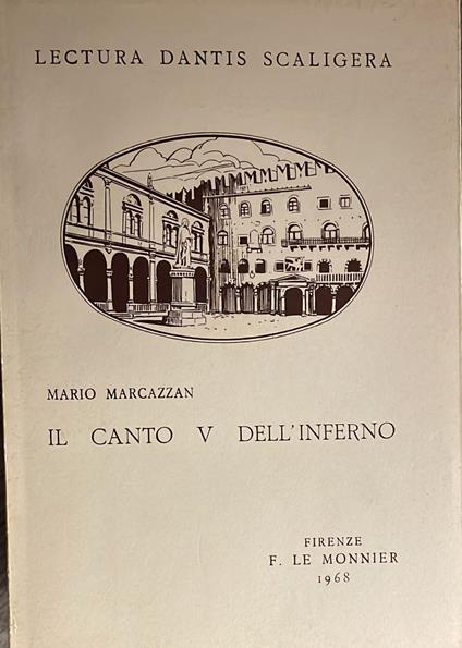 Il Canto V dell'inferno - Mario Marcazzan - copertina