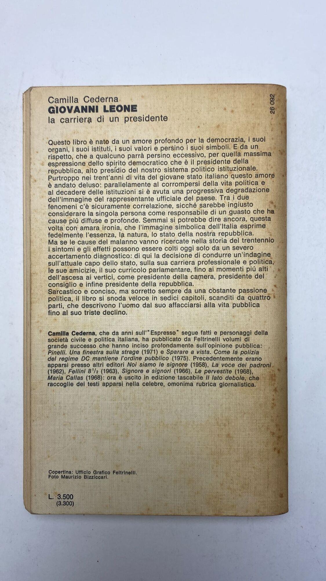 Giovanni Leone. La carriera di un presidente