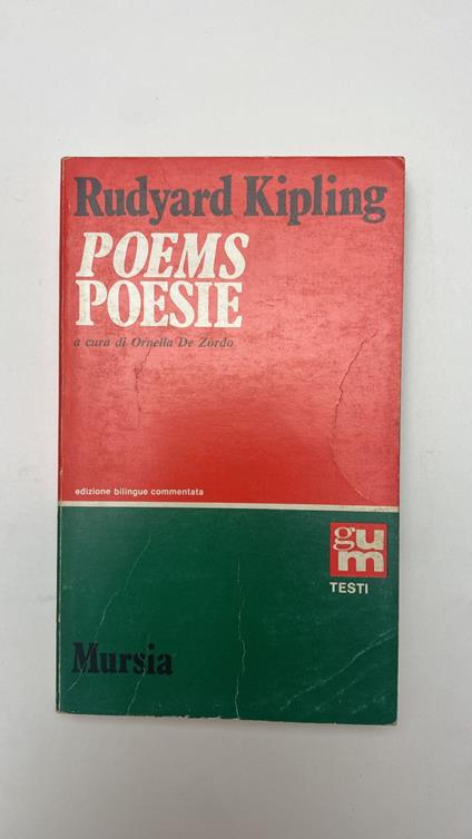 Poems. Poesie - Rudyard Kipling - copertina