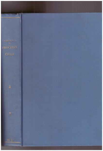 Istituzioni del nuovo processo civile italiano Tomo Secondo - Francesco Carnelutti - copertina