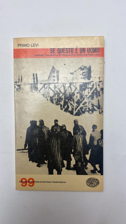 Se questo è un uomo - Primo Levi - copertina