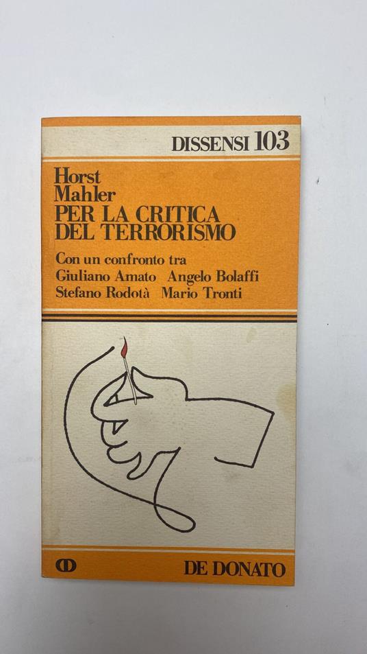 Per la critica del terrorismo - copertina