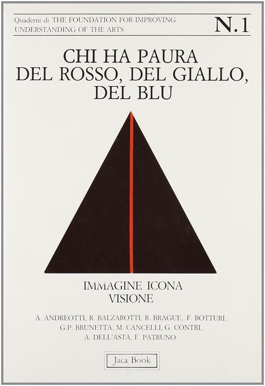 Chi ha paura del rosso, del giallo, del blu. Immagine, icona, visione - copertina