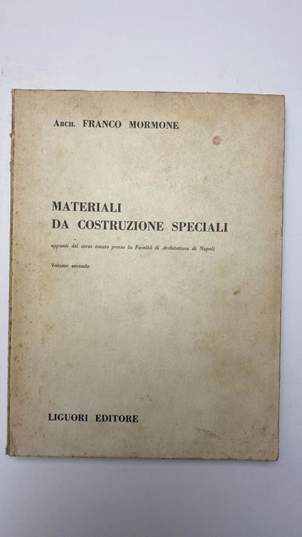 Materiali da costruzione speciali - copertina