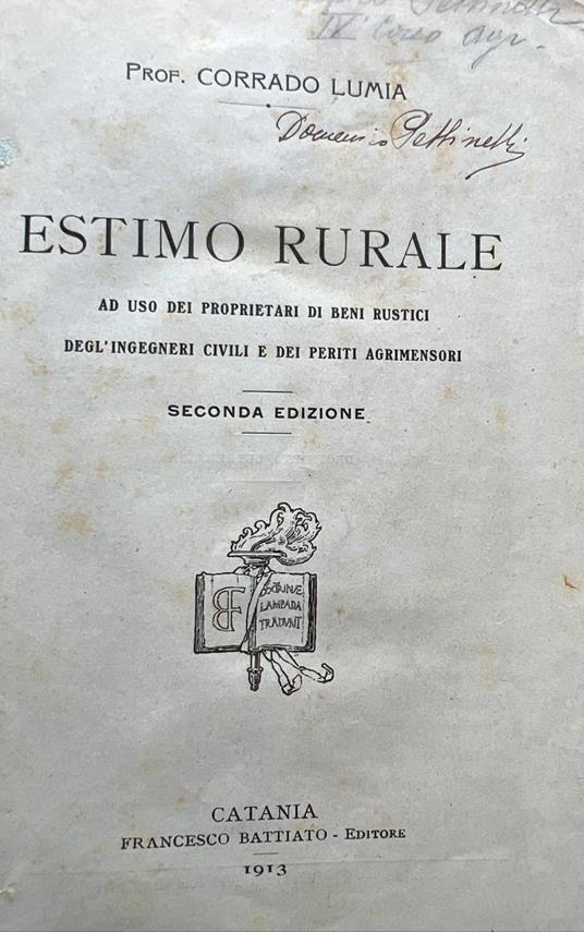 Estimo rurale - copertina