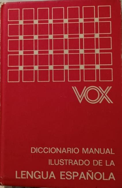 Diccionario manual ilustrado de la lengua Española - copertina