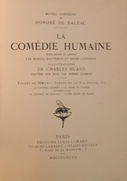 Le colonel Chabert - Honoré de Balzac - copertina