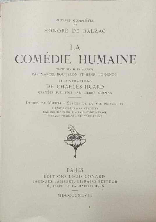 Albert Savarus - Honoré de Balzac - copertina