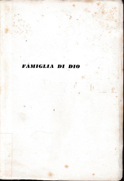 Famiglia di Dio - copertina