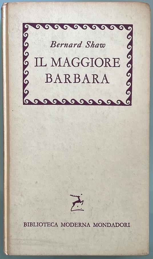 Il maggiore Barbara - Bernard Shaw - copertina