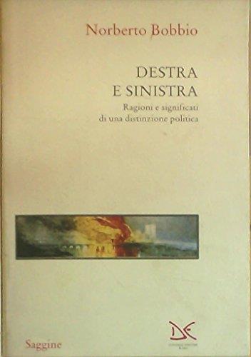 Destra e sinistra. Ragioni e significati di una distinzione politica - Norberto Bobbio - copertina