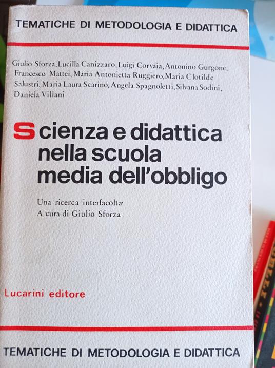 Scienza e didattica nella scuola media dell'obbligo - copertina