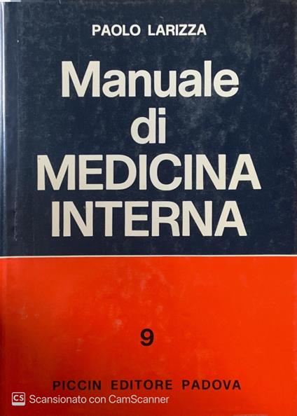 Manuale Di Medicina Interna 9 - copertina
