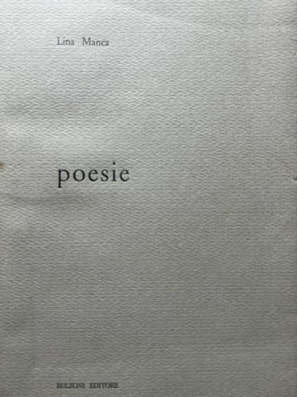Poesie - copertina