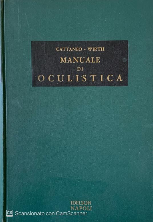 Manuale di oculistica - copertina