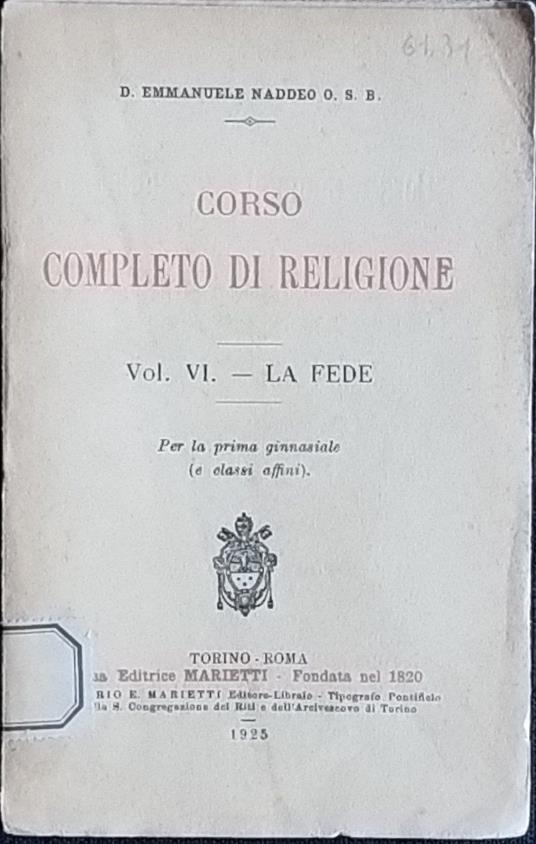 Corso completo di religione - copertina