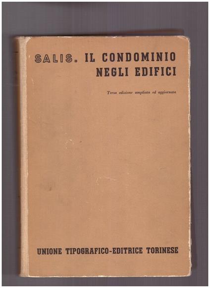 Il Condomino negli Edifici Volume Quinto Tomo terzo - copertina