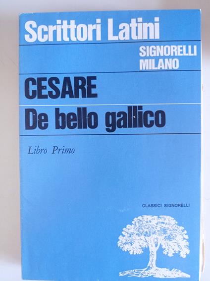 De bello gallico Libro I - G. Giulio Cesare - copertina