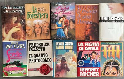 Lotto 10 libri narrativa straniera. Vedi descrizione - copertina