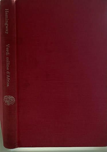 Verdi colline d'Africa - Ernest Hemingway - copertina