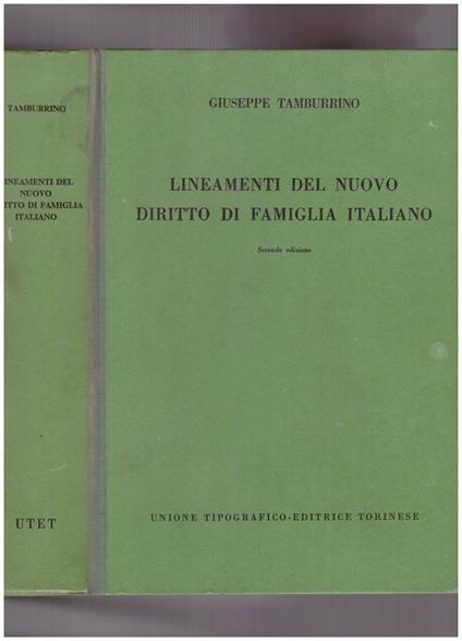 Lineamenti del nuovo diritto di famiglia italiano - Giuseppe Tamburrino - copertina