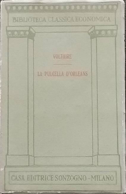 La pulcella d'orleans - Voltaire - copertina