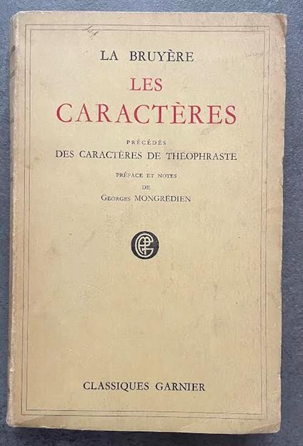 Les Caractères - copertina