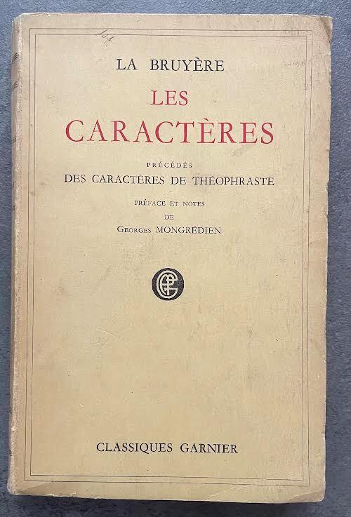 Les Caractères - copertina