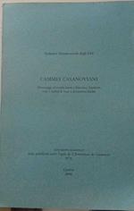 Cammei casanoviani. Personaggi ed eventi legati a Giacomo Casanova visti e narrati in base a documenti inediti