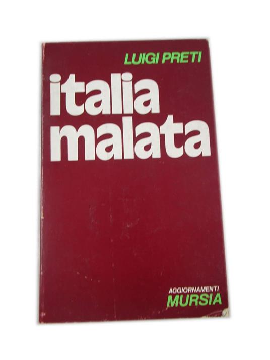 Italia malata - Luigi Preti - copertina