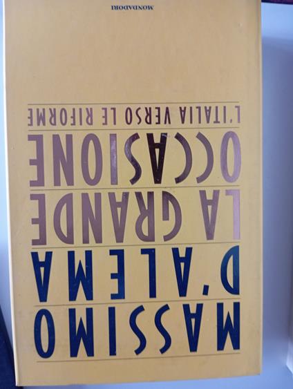 La grande occasione - Massimo D'Alema - copertina