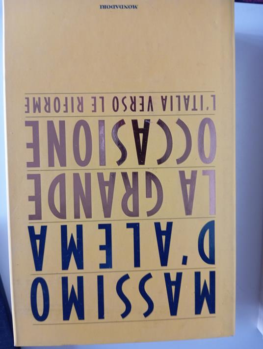 La grande occasione - Massimo D'Alema - copertina