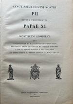 Sanctissimi Domini Nostri divina providentia Papae XI