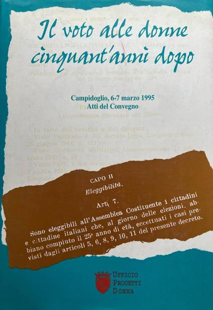 Il voto alle donne cinquant'anni dopo - copertina