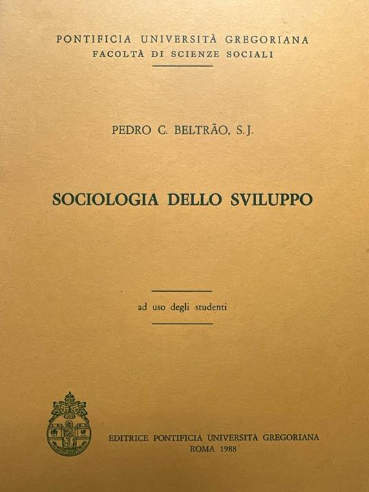 Sociologia dello sviluppo - copertina