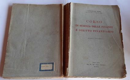 Corso di scienza delle finanze e diritto finanziario - copertina