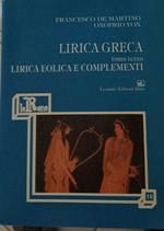 Lirica greca. Lirica eolica e complementi (Vol. 3)