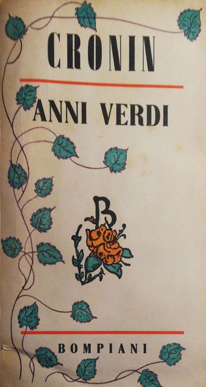 Anni verdi - A. Joseph Cronin - copertina
