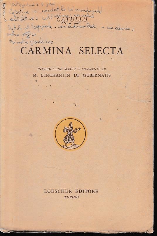 Carmina selecta - copertina