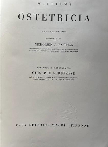 Ostetricia - copertina