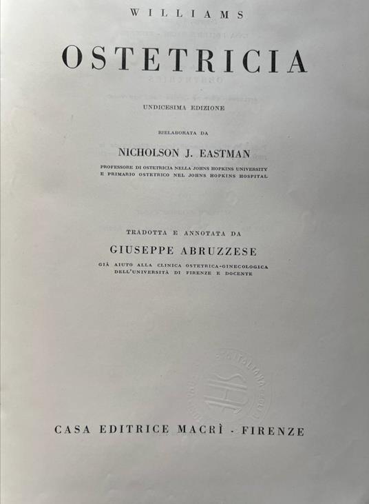 Ostetricia - copertina