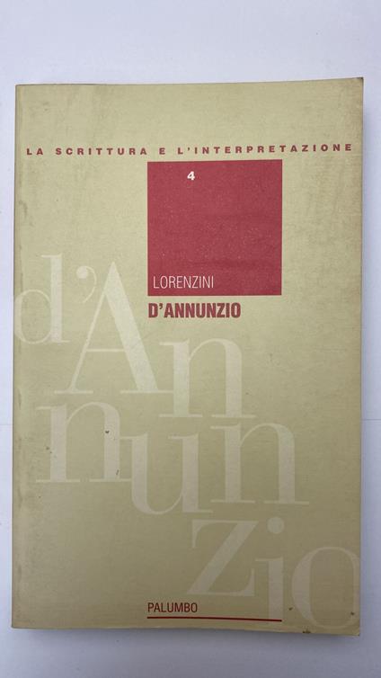 D'Annunzio - copertina
