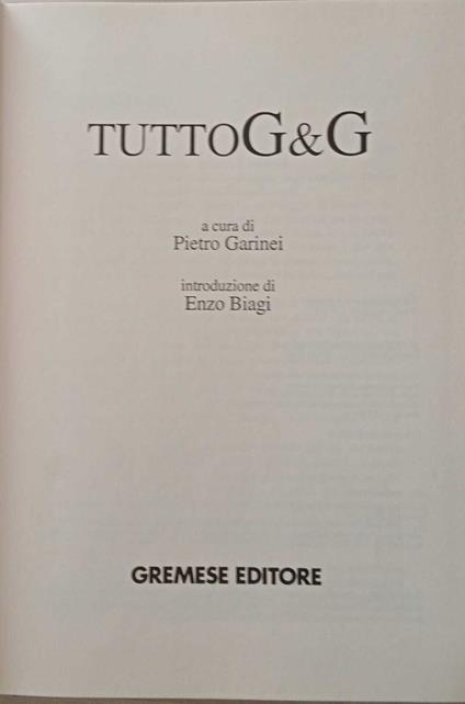 Tutto G&G - copertina