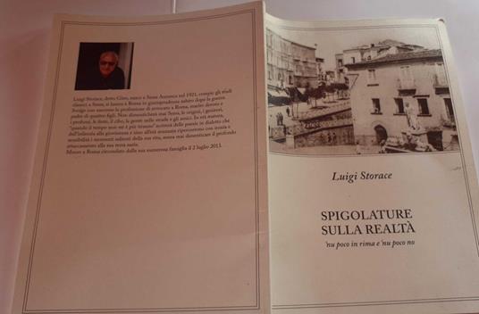 Spigolature sulla realtà nu poco in rima e nu poco no - copertina