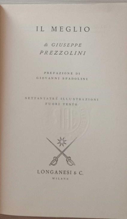 Il meglio. Volume 13 - Giuseppe Prezzolini - copertina