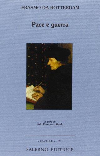 Pace e guerra - Erasmo da Rotterdam - copertina
