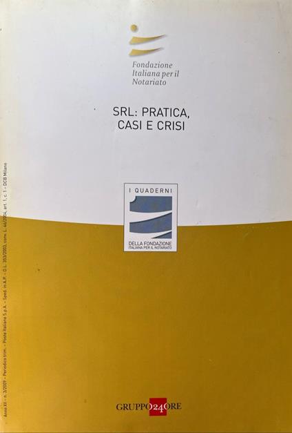 SRL: pratica, casi e crisi - copertina