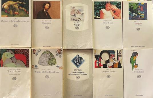 Lotto di 10 libri della Collana "Tascabili Einaudi". Vedi descrizione - copertina